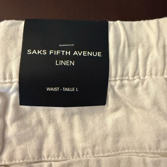 Saks Fifth Avenue White Chinos Tailored Fit - Picture 4 of 5